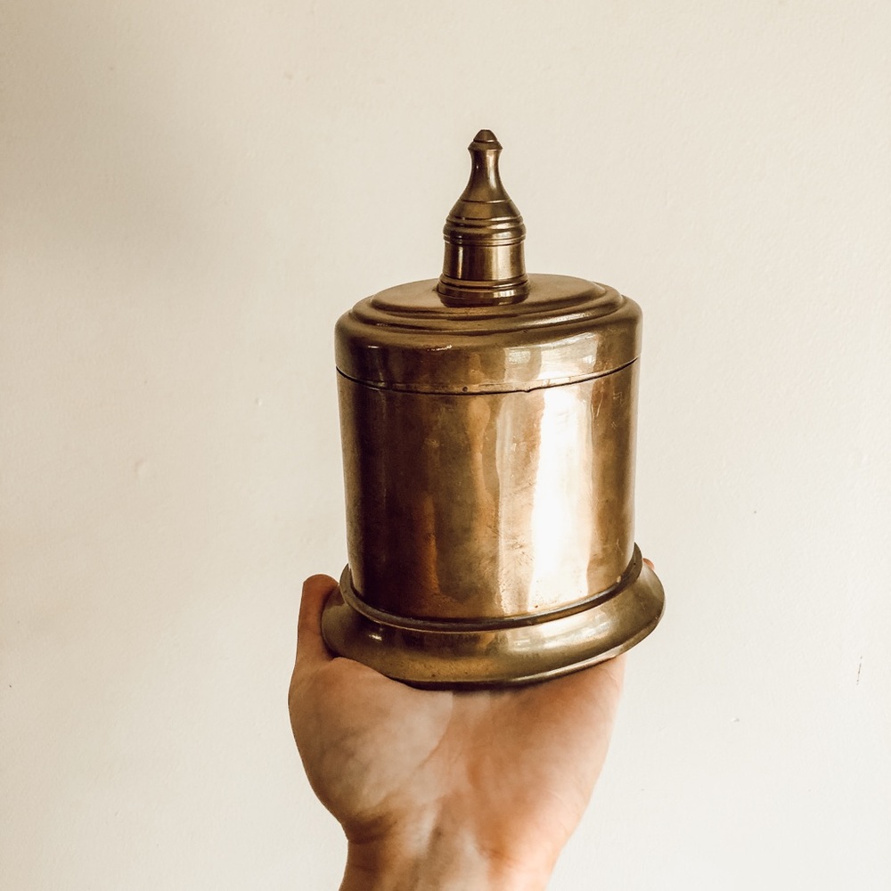 Vintage Brass Tin